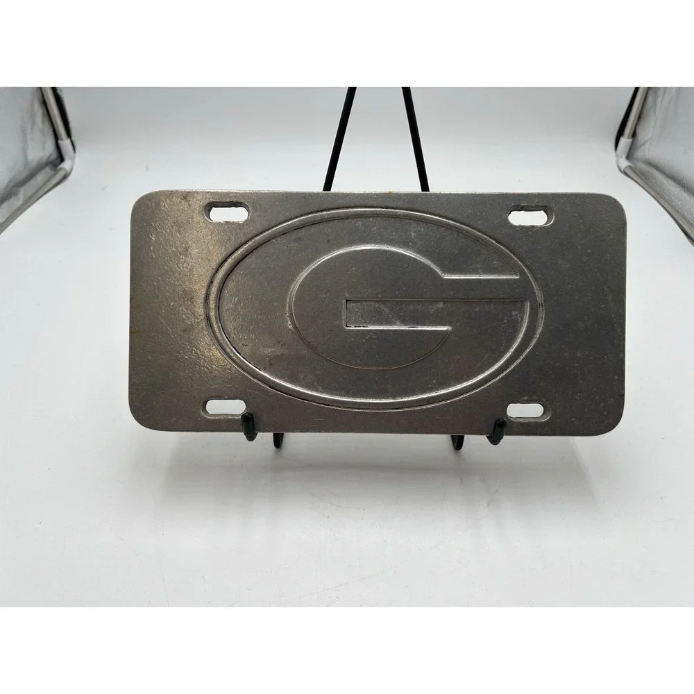 University of Georgia Bulldogs Elite Pewter Cast Metal License Plate Tag UGA G